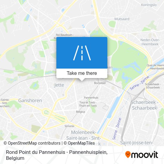 Rond Point du Pannenhuis - Pannenhuisplein map