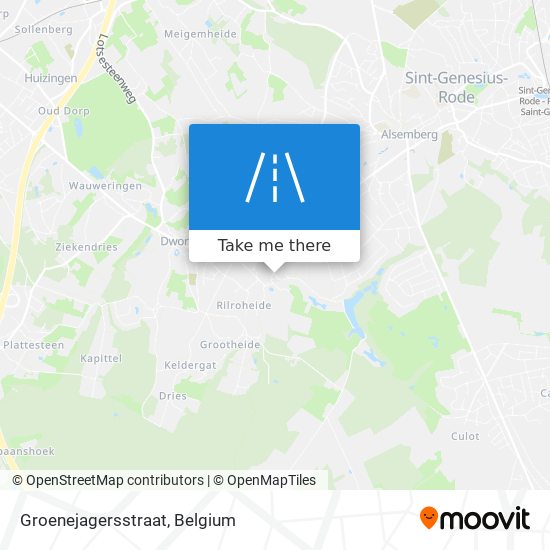 Groenejagersstraat map