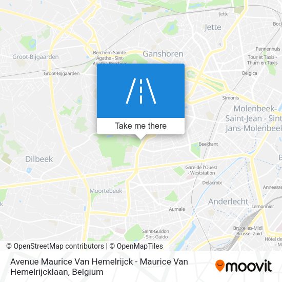 Avenue Maurice Van Hemelrijck - Maurice Van Hemelrijcklaan map