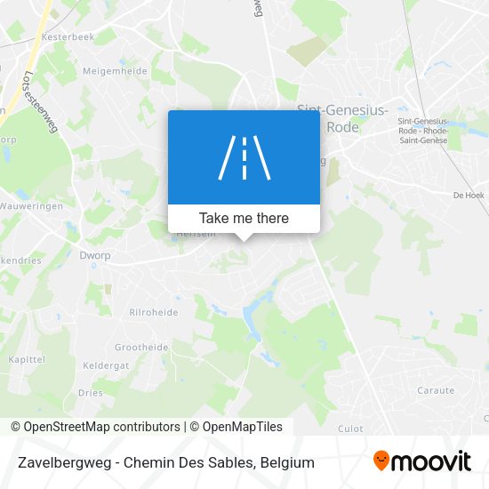 Zavelbergweg - Chemin Des Sables map