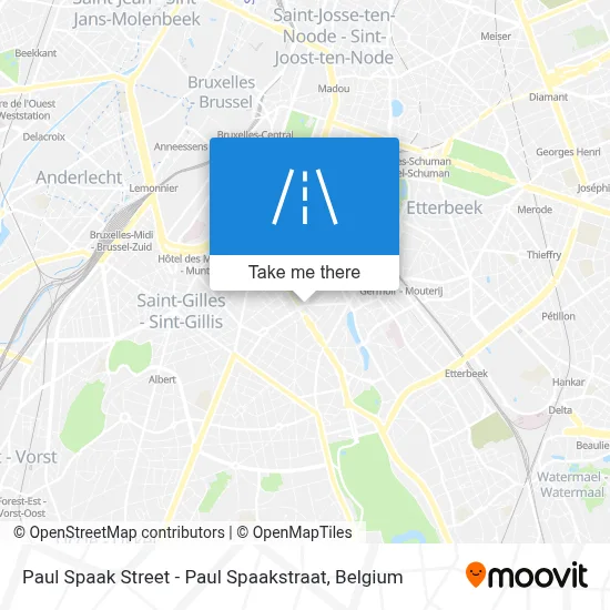 Paul Spaak Street - Paul Spaakstraat map