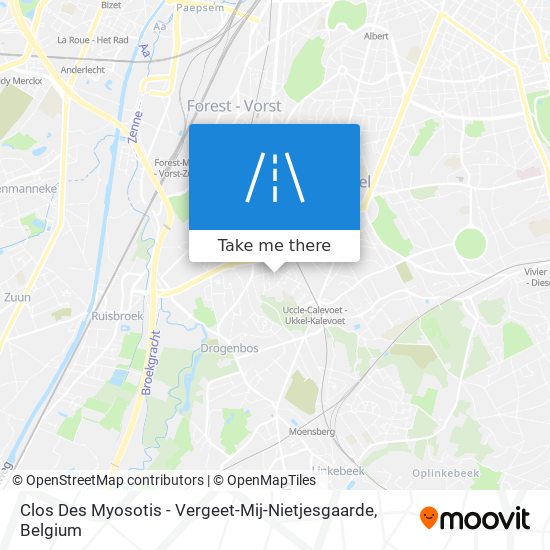 Clos Des Myosotis - Vergeet-Mij-Nietjesgaarde map