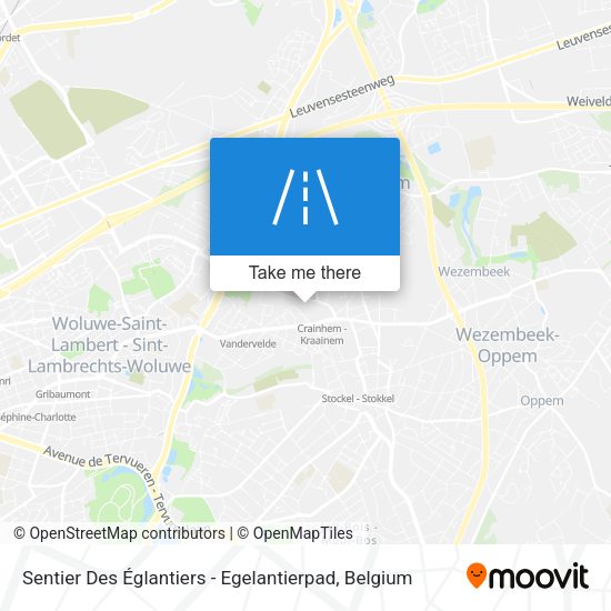 Sentier Des Églantiers - Egelantierpad map