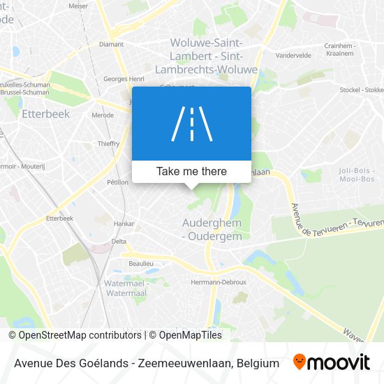 Avenue Des Goélands - Zeemeeuwenlaan map