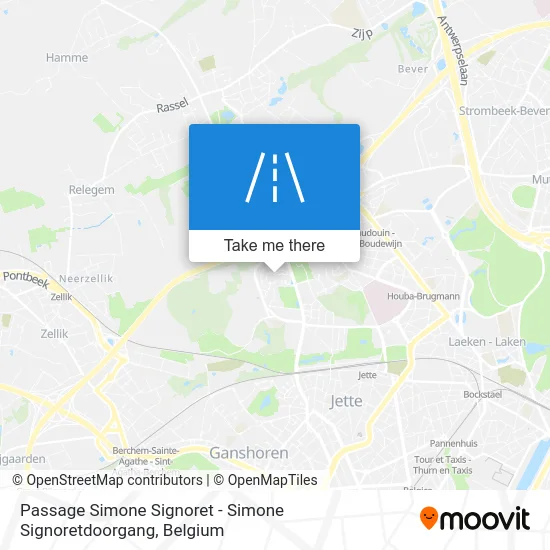 Simone Signoret Passage map