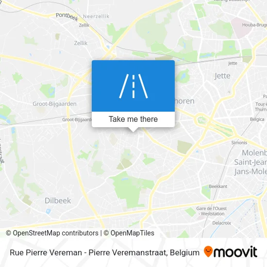 Rue Pierre Vereman - Pierre Veremanstraat map