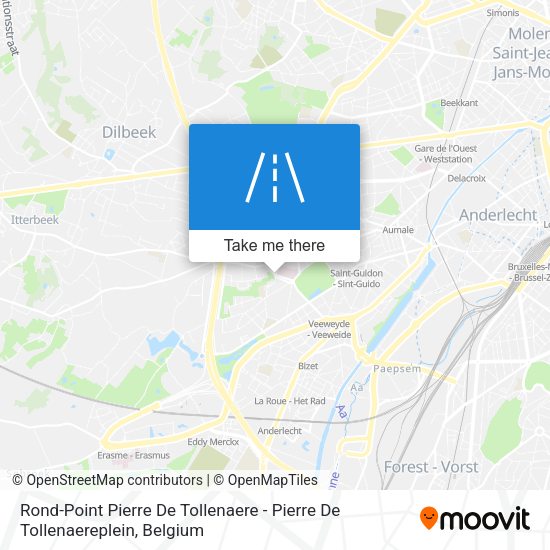 Rond-Point Pierre De Tollenaere - Pierre De Tollenaereplein map