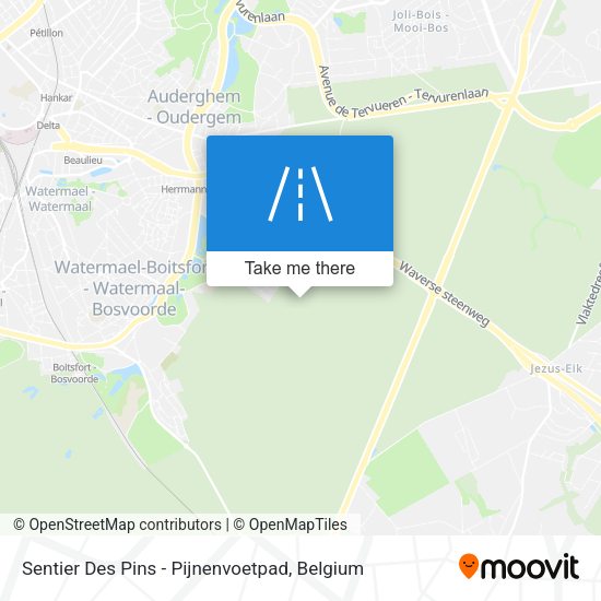 Sentier Des Pins - Pijnenvoetpad plan