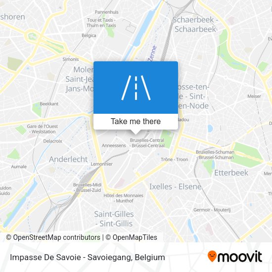 Impasse De Savoie - Savoiegang map