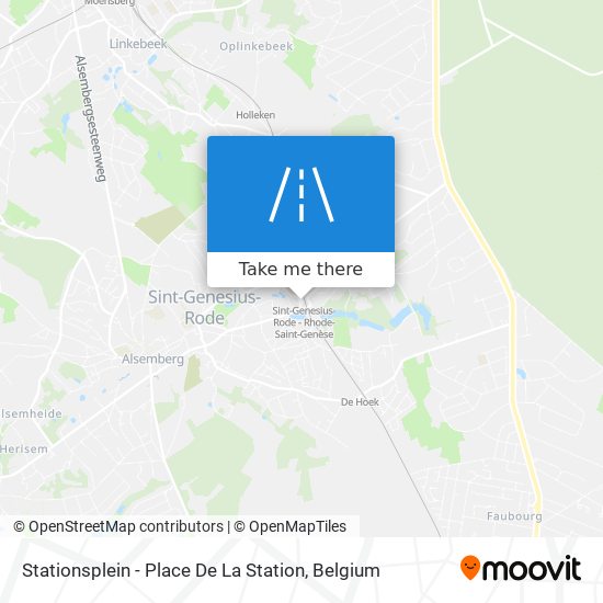 Stationsplein - Place De La Station map