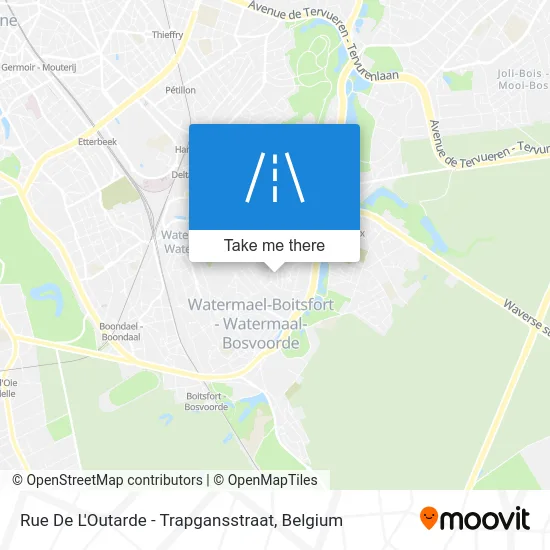 Rue De L'Outarde - Trapgansstraat map