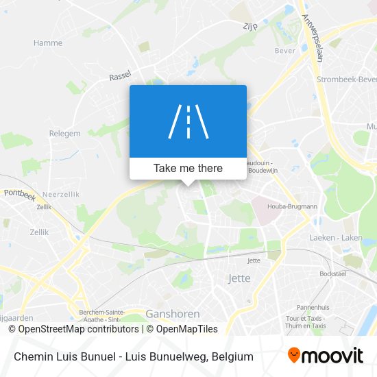 Chemin Luis Bunuel - Luis Bunuelweg map