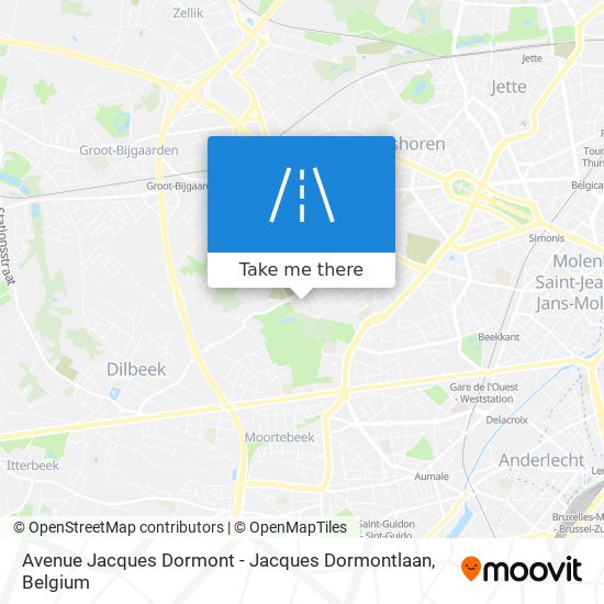Avenue Jacques Dormont - Jacques Dormontlaan map