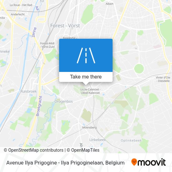 Avenue Ilya Prigogine - Ilya Prigoginelaan map