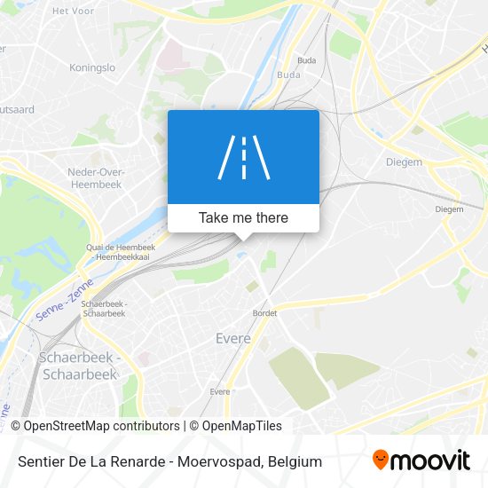Sentier De La Renarde - Moervospad map