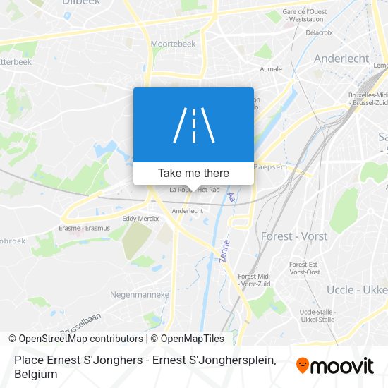 Place Ernest S'Jonghers - Ernest S'Jonghersplein plan