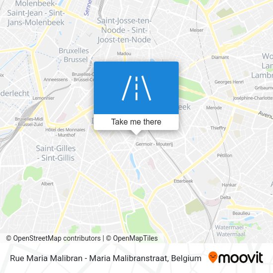 Rue Maria Malibran - Maria Malibranstraat plan