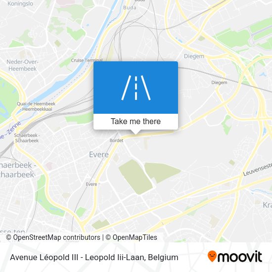Avenue Léopold III - Leopold Iii-Laan plan
