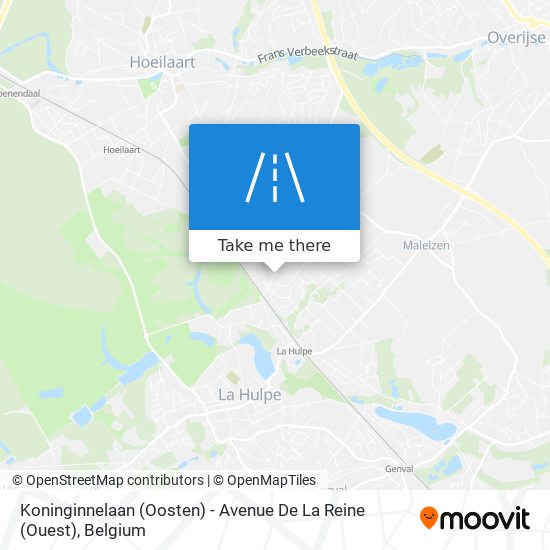 Koninginnelaan (Oosten) - Avenue De La Reine (Ouest) plan