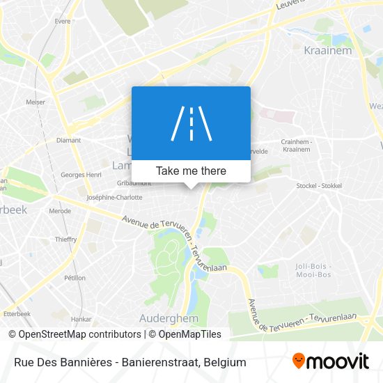 Rue Des Bannières - Banierenstraat plan