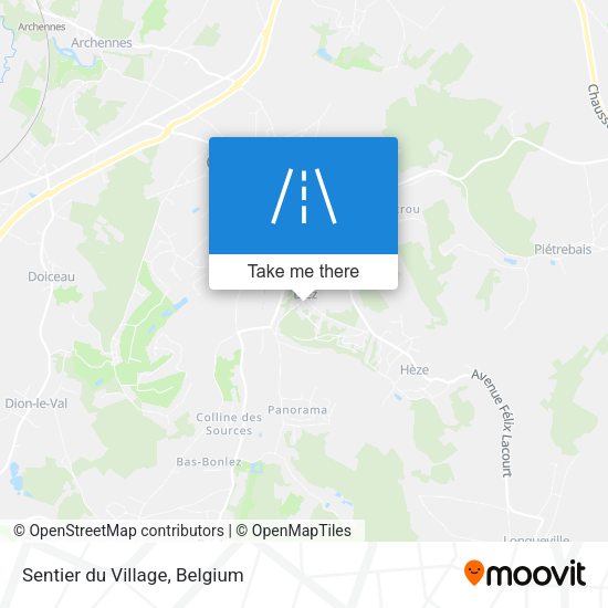Sentier du Village plan