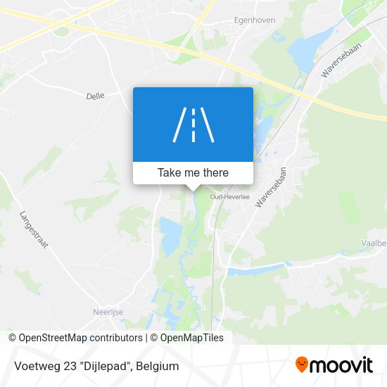 Voetweg 23 "Dijlepad" plan