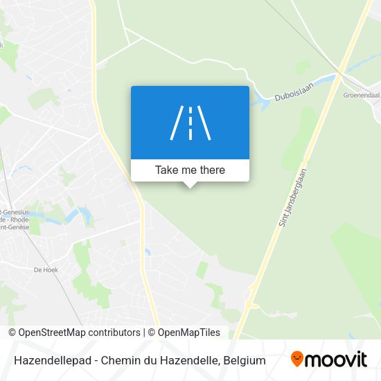 Hazendellepad - Chemin du Hazendelle map
