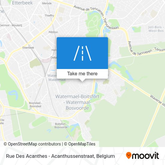 Rue Des Acanthes - Acanthussenstraat map