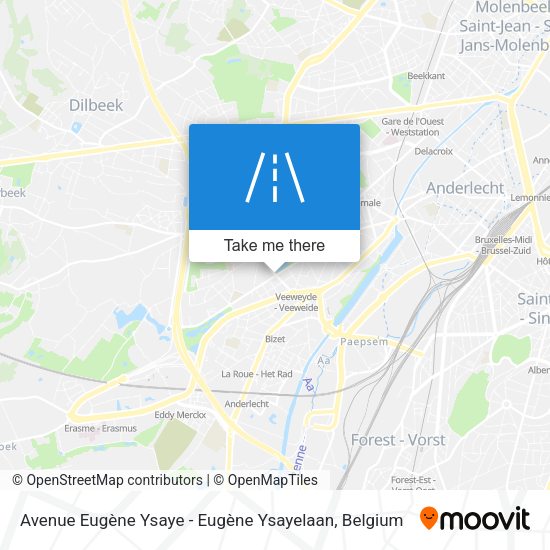Avenue Eugène Ysaye - Eugène Ysayelaan plan