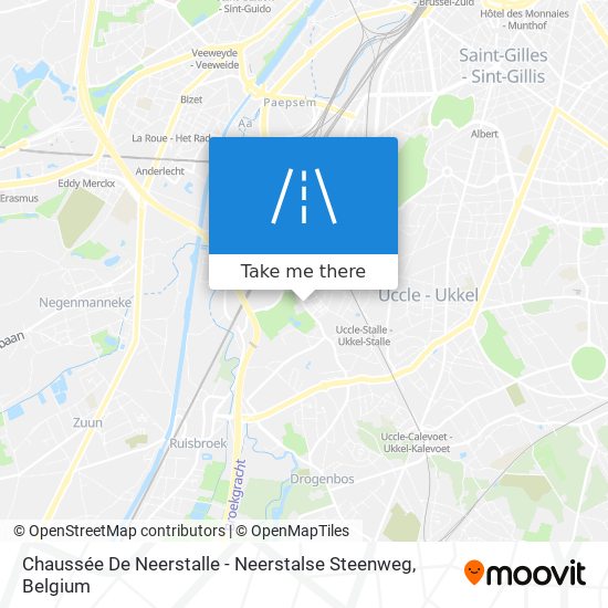 Chaussée De Neerstalle - Neerstalse Steenweg plan