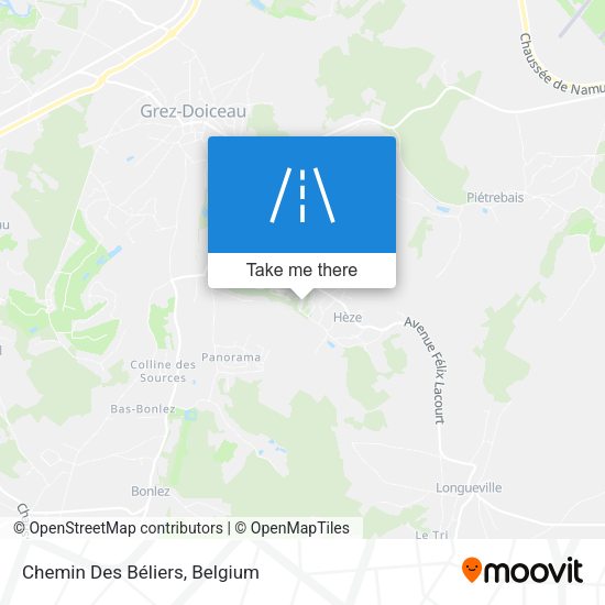 Chemin Des Béliers map