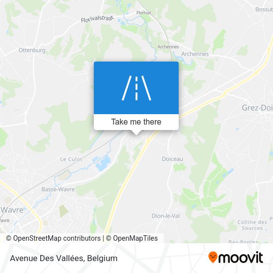 Avenue Des Vallées map