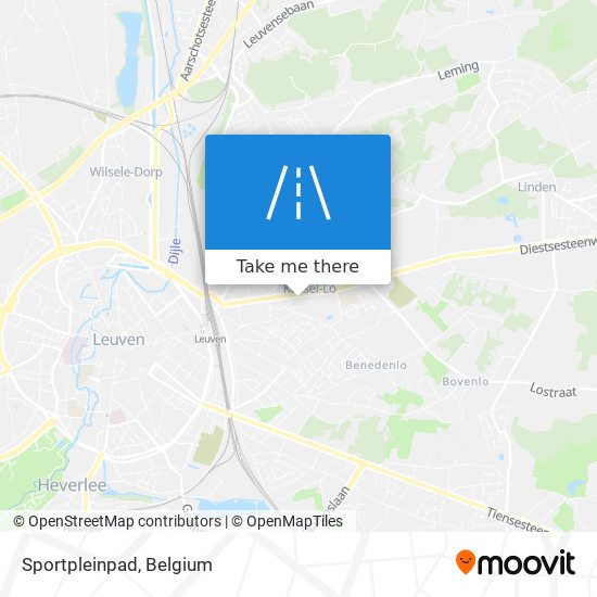 Sportpleinpad map