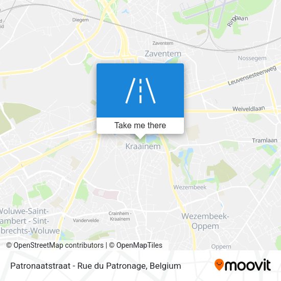 Patronaatstraat - Rue du Patronage map