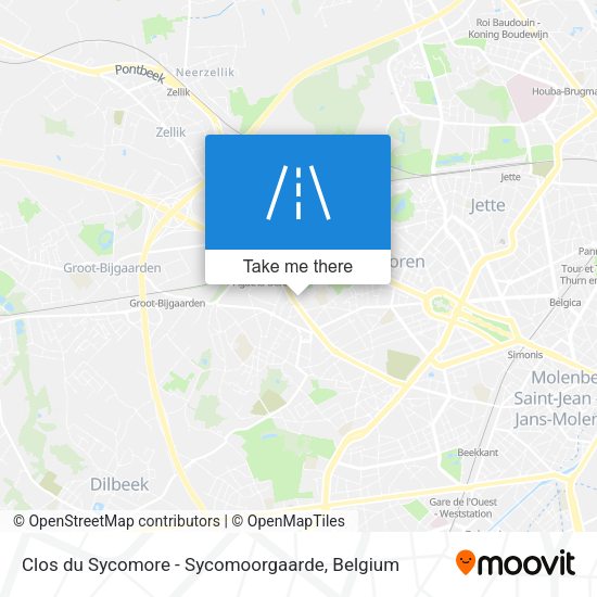 Clos du Sycomore - Sycomoorgaarde map
