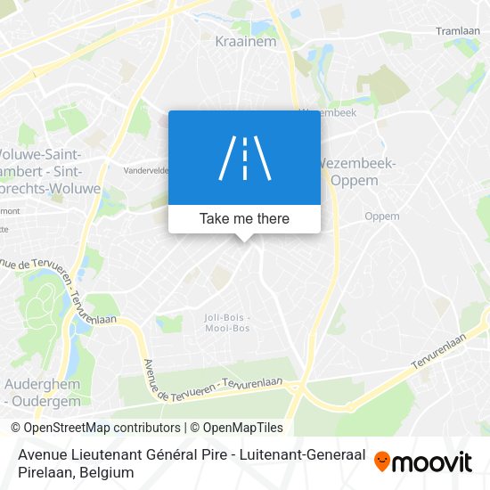 Avenue Lieutenant Général Pire - Luitenant-Generaal Pirelaan plan