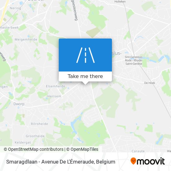 Smaragdlaan - Avenue De L'Émeraude plan