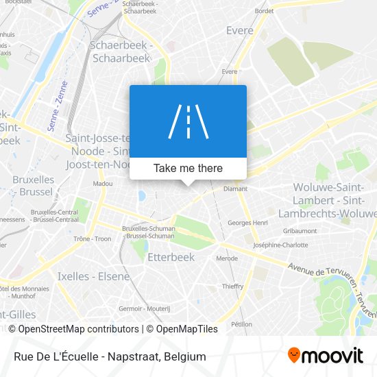 Rue De L'Écuelle - Napstraat map