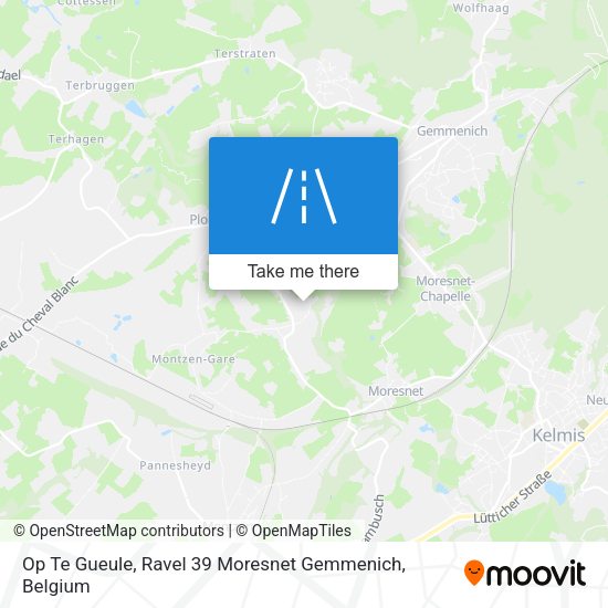 Op Te Gueule, Ravel 39 Moresnet Gemmenich plan