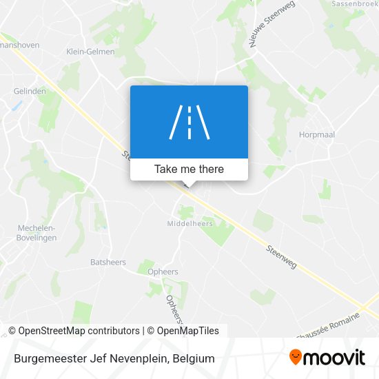Burgemeester Jef Nevenplein plan