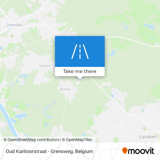 Oud Kantoorstraat - Grensweg map