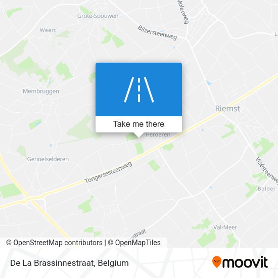 De La Brassinnestraat map