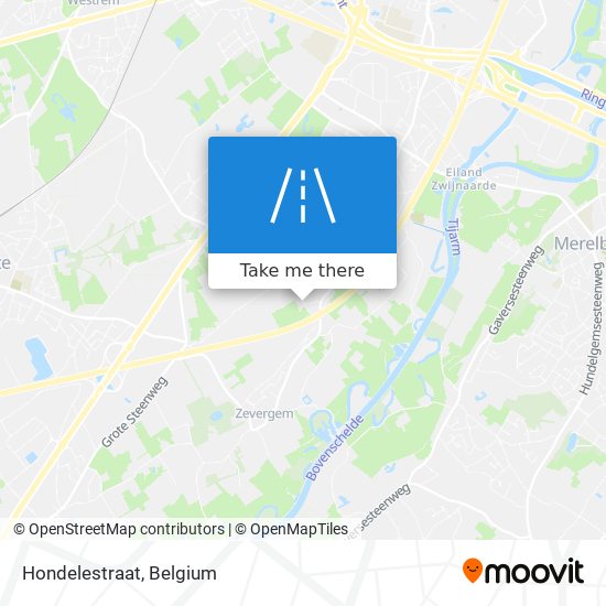 Hondelestraat map