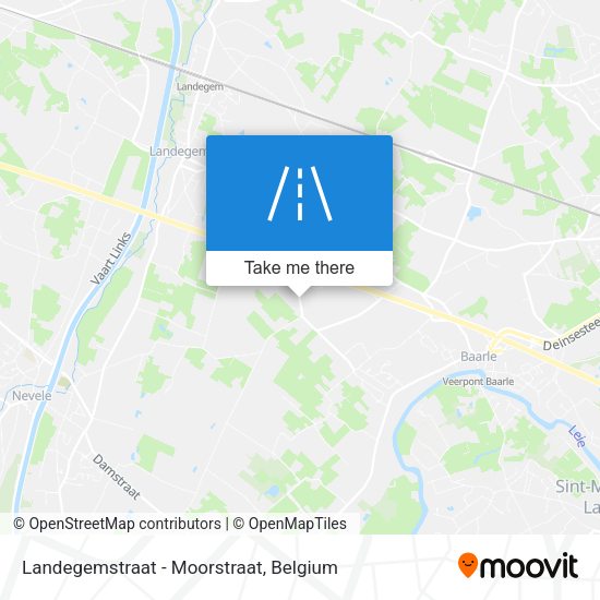 Landegemstraat - Moorstraat map