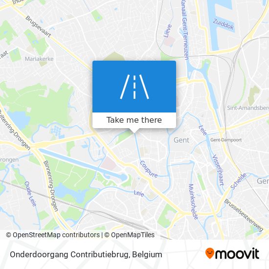 Onderdoorgang Contributiebrug plan