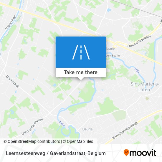 Leernsesteenweg / Gaverlandstraat map