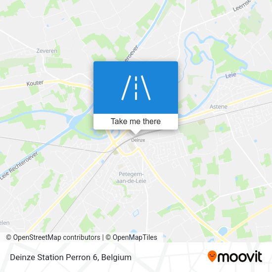 Deinze Station Perron 6 map