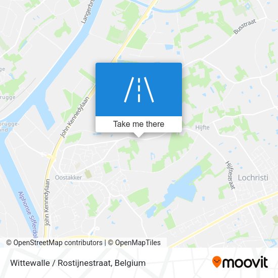 Wittewalle / Rostijnestraat map