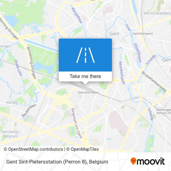 Gent Sint-Pietersstation (Perron 8) map