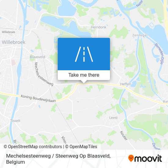 Mechelsesteenweg / Steenweg Op Blaasveld map
